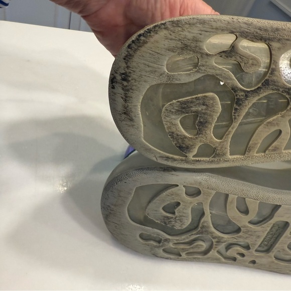 Alexander McQueen Men’s Oversized Sneaker White Iridescent EU 42 US 9 - Picture 13 of 16